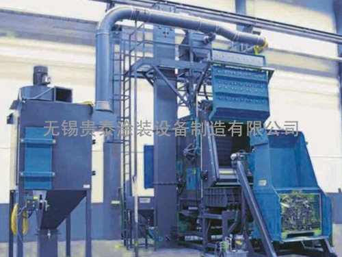 自動上下料履帶式拋丸機