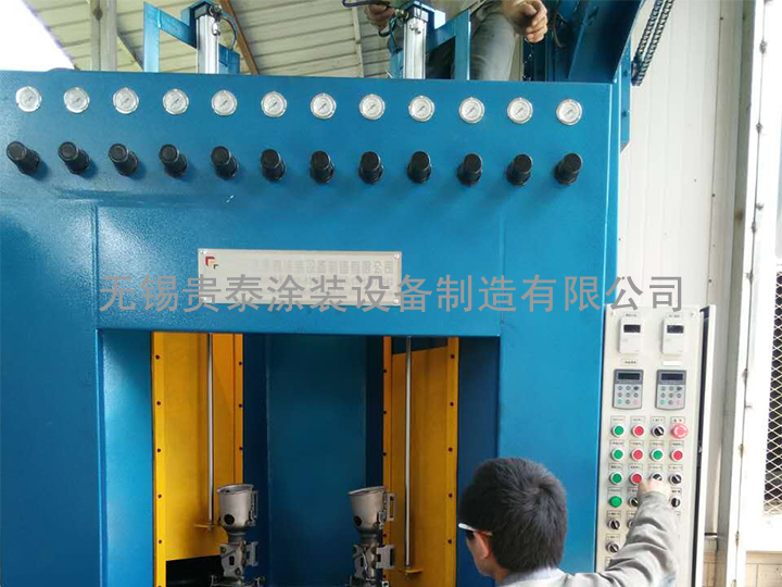 自動轉臺式噴砂機