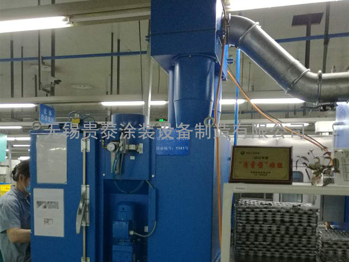 自動轉臺式噴砂機