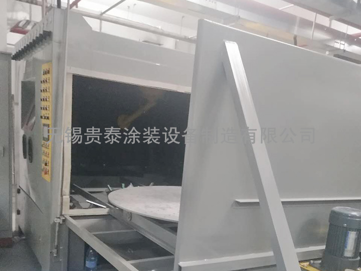 自動臺車轉盤式噴砂機